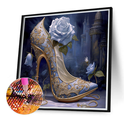 Rose High Heels - Full Round Drill Diamond Painting 40*40CM