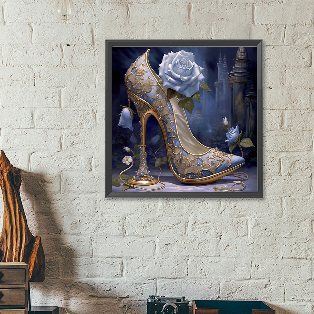 Rose High Heels - Full Round Drill Diamond Painting 40*40CM