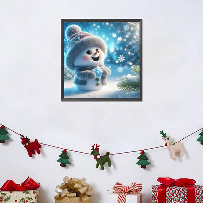 Snowman - Full Round Drill Diamond Painting 30*30CM