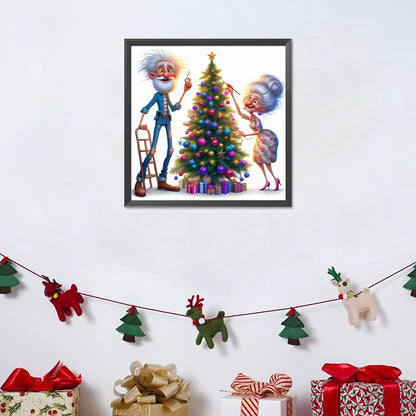 Santa Claus - Full Round Drill Diamond Painting 30*30CM