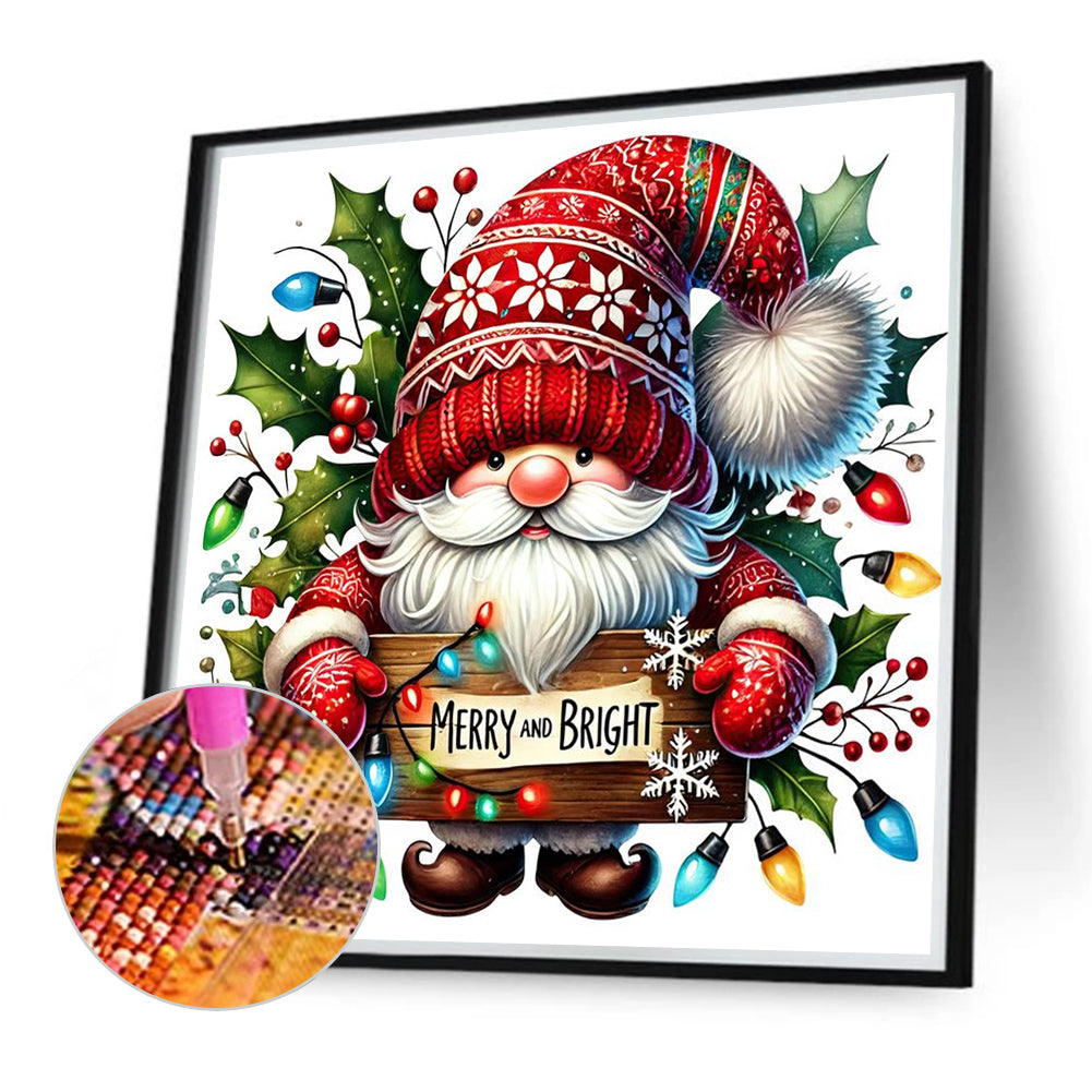 Christmas Gnome - Full Round Drill Diamond Painting 30*30CM