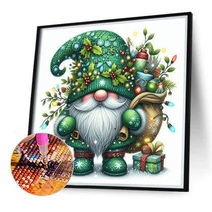 Christmas Gnome - Full Round Drill Diamond Painting 30*30CM