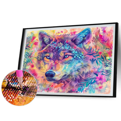 Color Wolf - Full Square Drill Diamond Painting 50*40CM