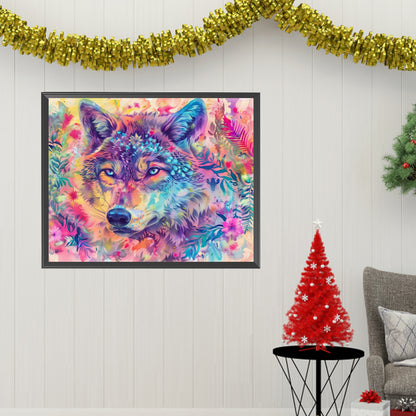 Color Wolf - Full Square Drill Diamond Painting 50*40CM