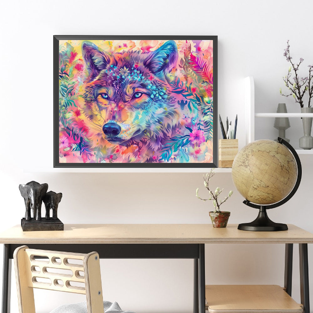 Color Wolf - Full Square Drill Diamond Painting 50*40CM