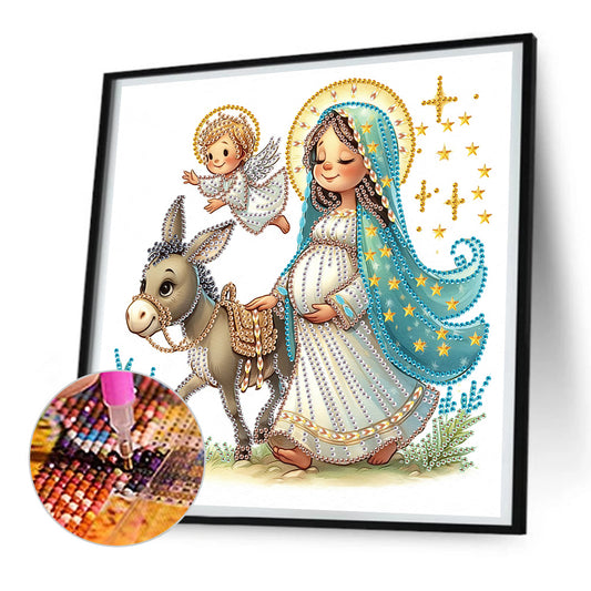 Our Lady - Partial Special-Shaped Drill Diamond Painting 30*30CM