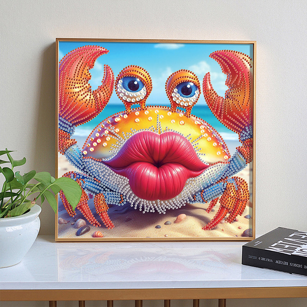 Funny Crab - Partial Special-Shaped Drill Diamond Painting 30*30CM