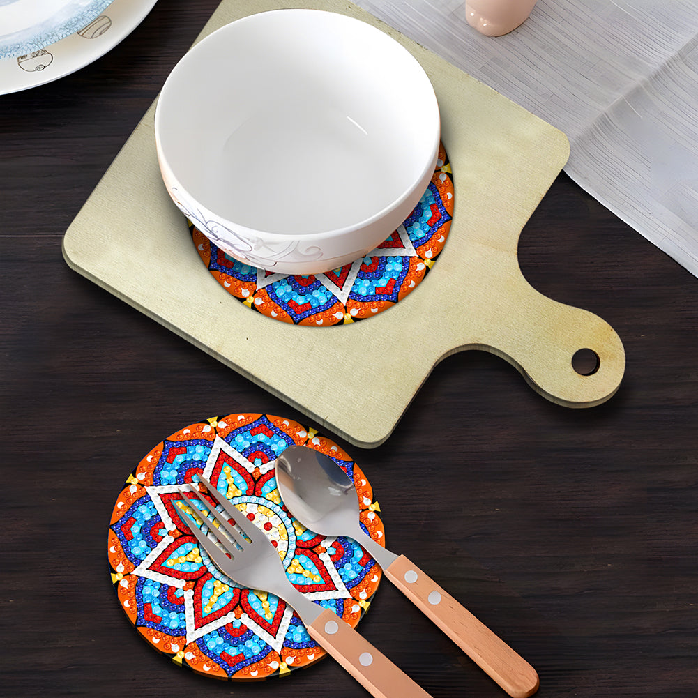 Mandala Diamond Painting Art Place Mats DIY Diamond Dot Kits for Beginners