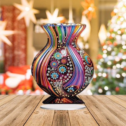 Acrylic Special Shape Artistic Vase Desktop Diamond Painting Ornaments