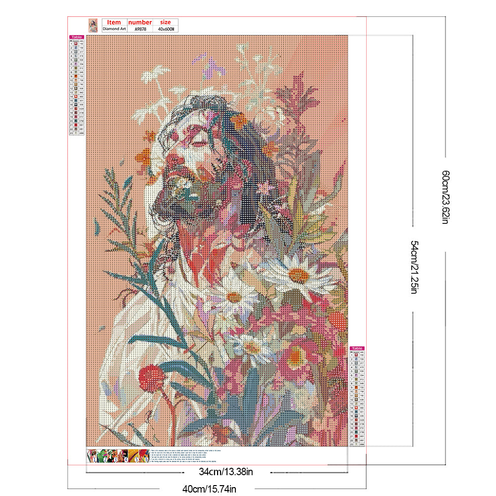 Geometric Jesus - Full Round Drill Diamond Painting 40*60CM