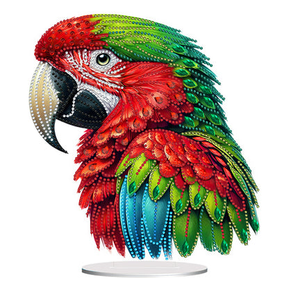 Acrylic Special Shape Parrot Diamond Painting Desktop Ornament for Beginners