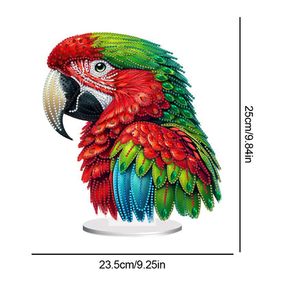 Acrylic Special Shape Parrot Diamond Painting Desktop Ornament for Beginners