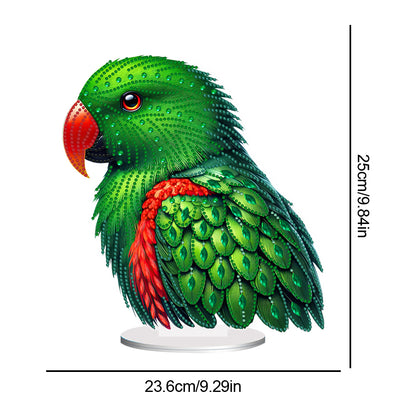 Acrylic Special Shape Parrot Diamond Painting Desktop Ornament for Beginners