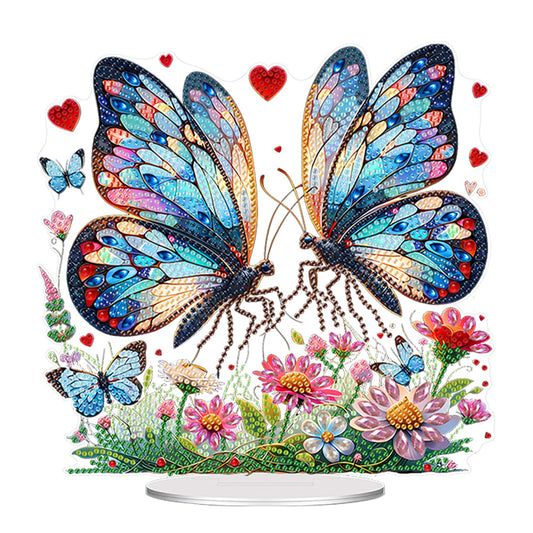 Acrylic Special Shape Butterfly Diamond Painting Desktop Ornament for Home Decor