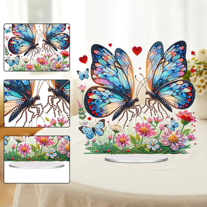 Acrylic Special Shape Butterfly Diamond Painting Desktop Ornament for Home Decor