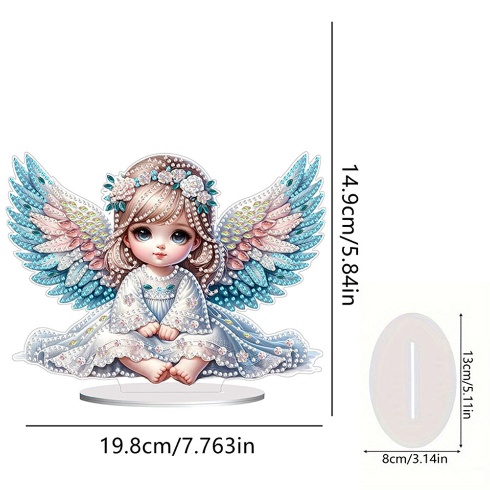 Angel Girl Diamond Painting Tabletop Ornaments Kit 5D DIY Diamond Art Decors