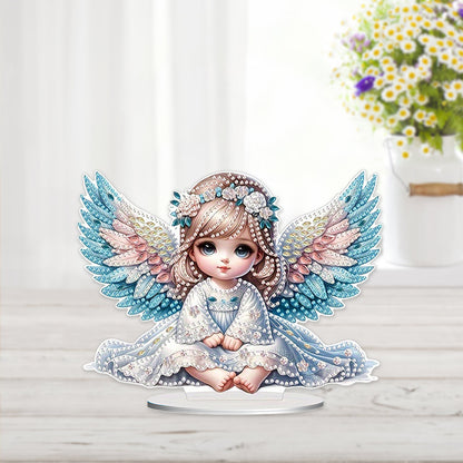 Angel Girl Diamond Painting Tabletop Ornaments Kit 5D DIY Diamond Art Decors