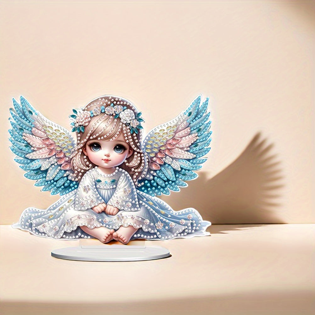 Angel Girl Diamond Painting Tabletop Ornaments Kit 5D DIY Diamond Art Decors