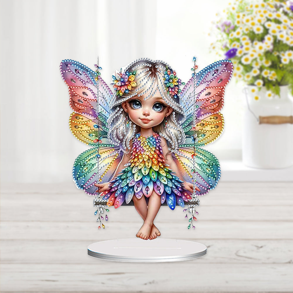 Angel Girl Diamond Painting Tabletop Ornaments Kit 5D DIY Diamond Art Decors