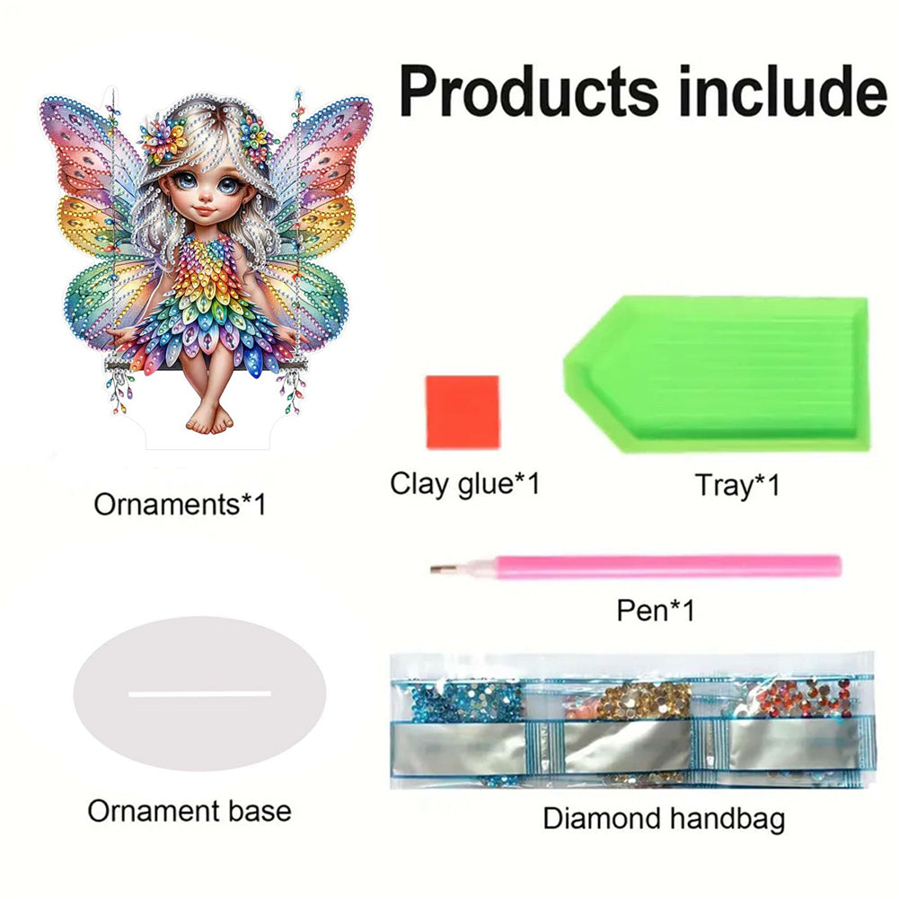 Angel Girl Diamond Painting Tabletop Ornaments Kit 5D DIY Diamond Art Decors