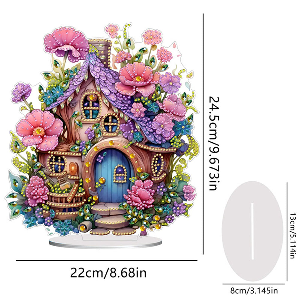 Elf House Tabletop Diamond Art Kits Diamond Painting Desktop Ornaments