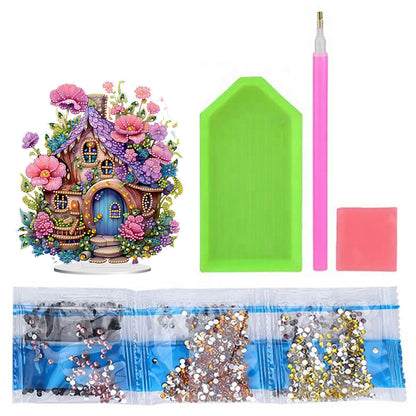 Elf House Tabletop Diamond Art Kits Diamond Painting Desktop Ornaments