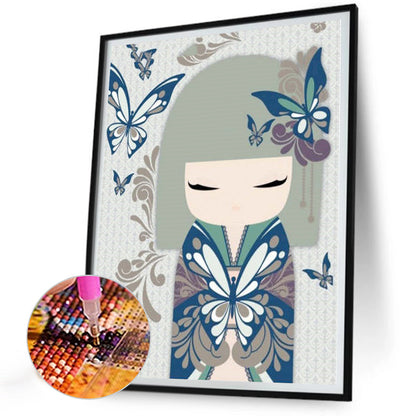 Japanese Doll - Full Round Drill Diamond Painting 30*40CM