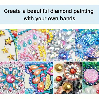 Diamond Embroidery Notebook 60 Pages for Home Office Art Drawing (Candle)