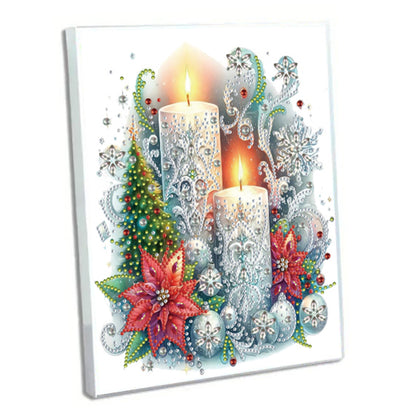 Diamond Embroidery Notebook 60 Pages for Home Office Art Drawing (Candle)