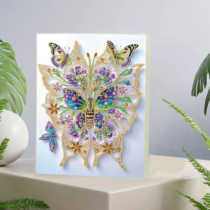 Diamond Embroidery Notebook 60 Pages for Home Office Art Drawing (Butterfly 3)