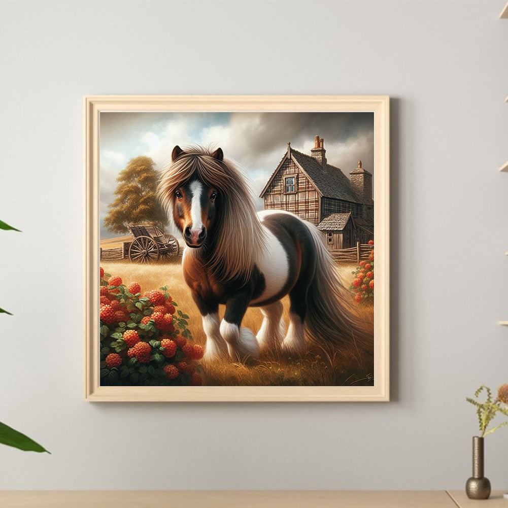 Horses - Full Round Drill Diamond Painting 40*40CM