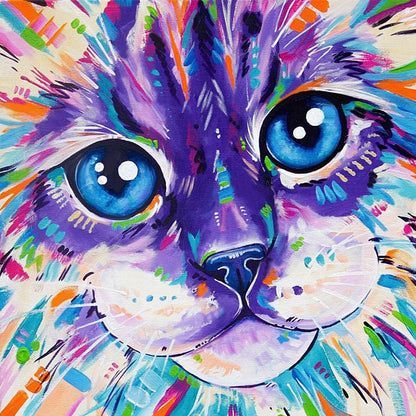 Cat - Full AB Square Drill Diamond Painting 30*30CM