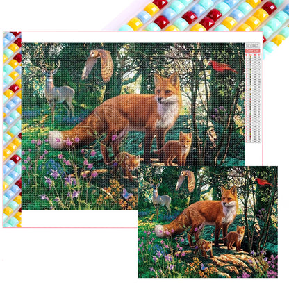 Fox - Full Square Drill Diamond Painting 50*40CM