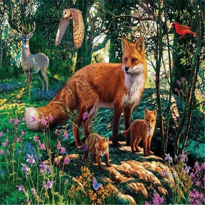 Fox - Full Square Drill Diamond Painting 50*40CM