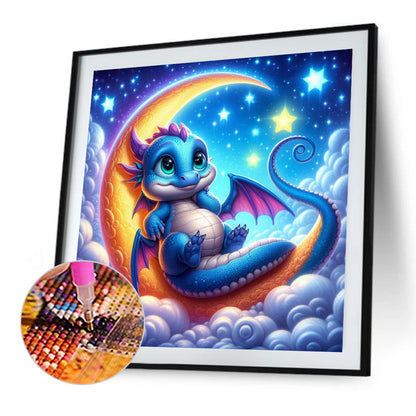 Moonlight Dragon - Full Square Drill Diamond Painting 30*30CM