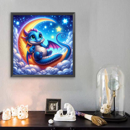 Moonlight Dragon - Full Square Drill Diamond Painting 30*30CM