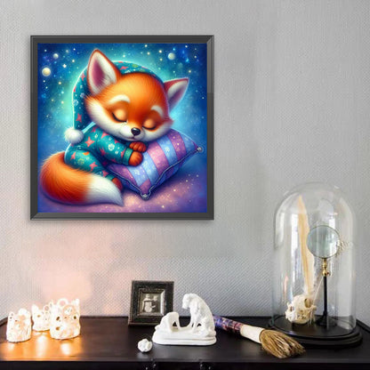 Sleeping Little Fox - Full Square Drill Diamond Painting 30*30CM