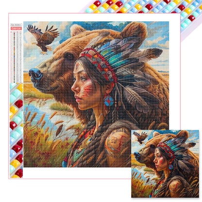 Big Bear - Full Square Drill Diamond Painting 30*30CM