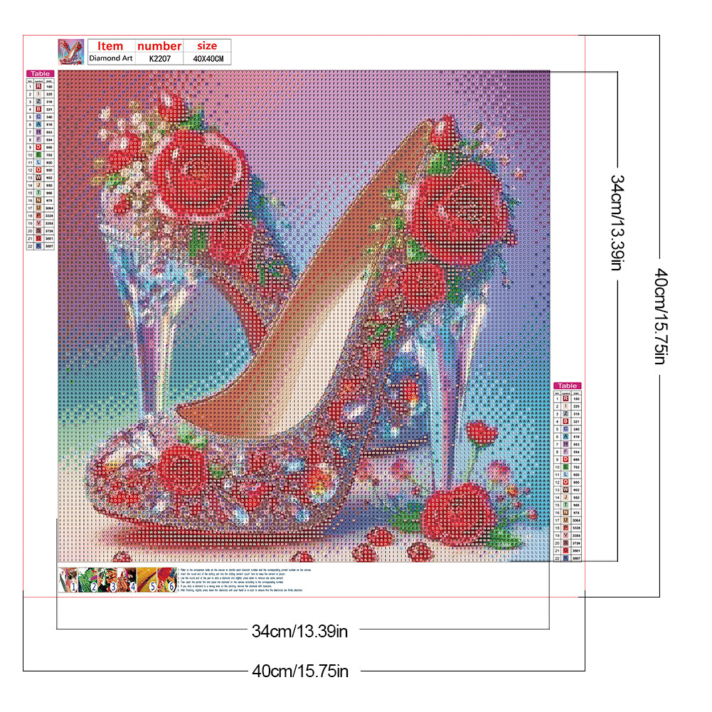 Fantasy High Heels - Full Round Drill Diamond Painting 40*40CM