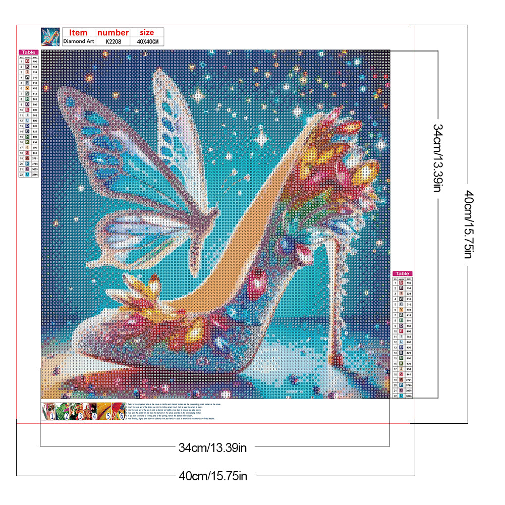 Fantasy High Heels - Full Round Drill Diamond Painting 40*40CM