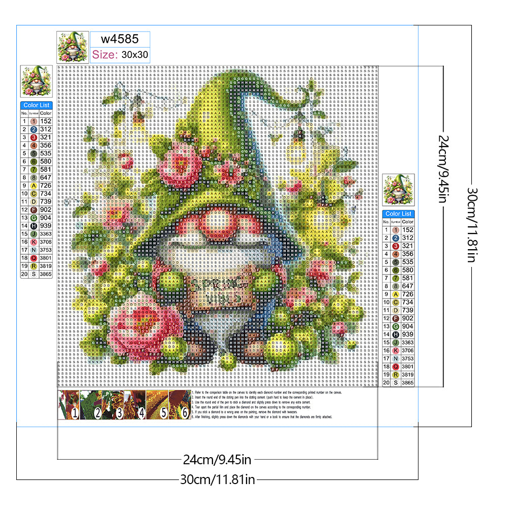 Spring Goblin - Full Round Drill Diamond Painting 30*30CM