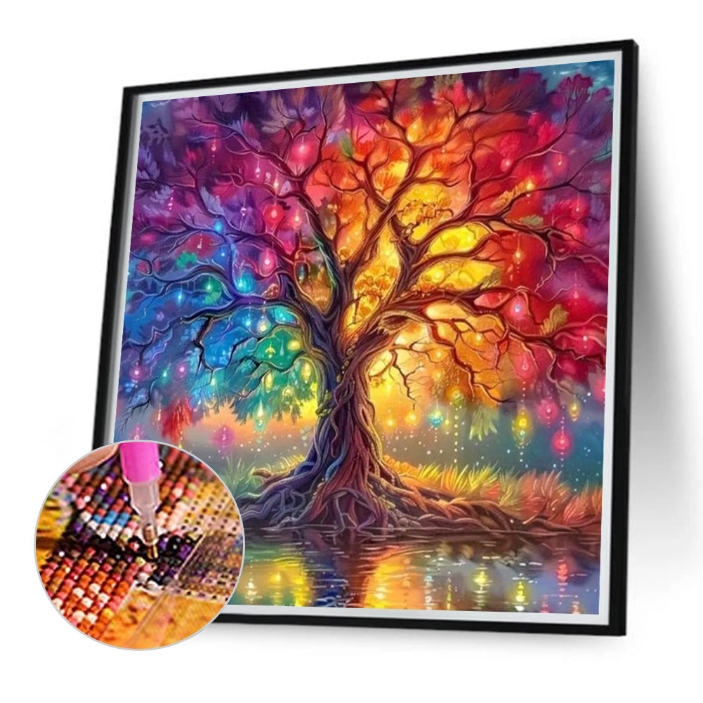 Colorful Tree Of Life - Full Round Drill Diamond Painting 30*30CM