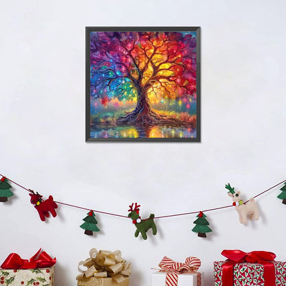 Colorful Tree Of Life - Full Round Drill Diamond Painting 30*30CM