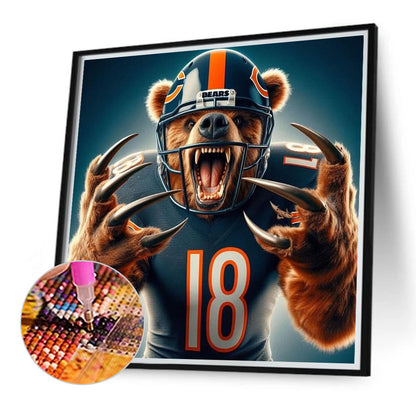 Chicago Bears - Full Round Drill Diamond Painting 40*40CM