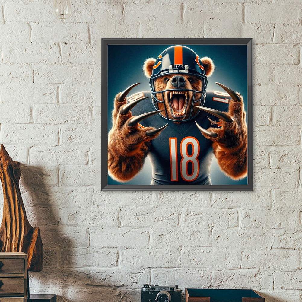 Chicago Bears - Full Round Drill Diamond Painting 40*40CM