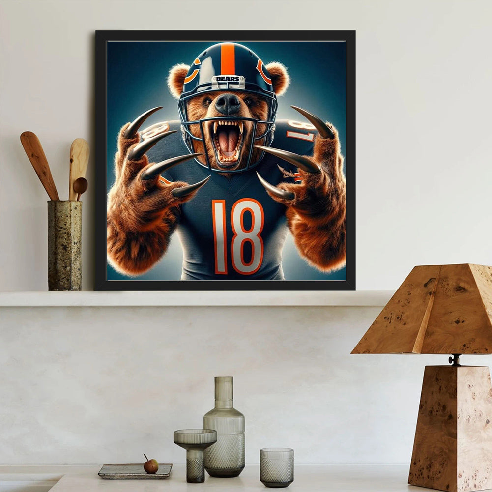 Chicago Bears - Full Round Drill Diamond Painting 40*40CM