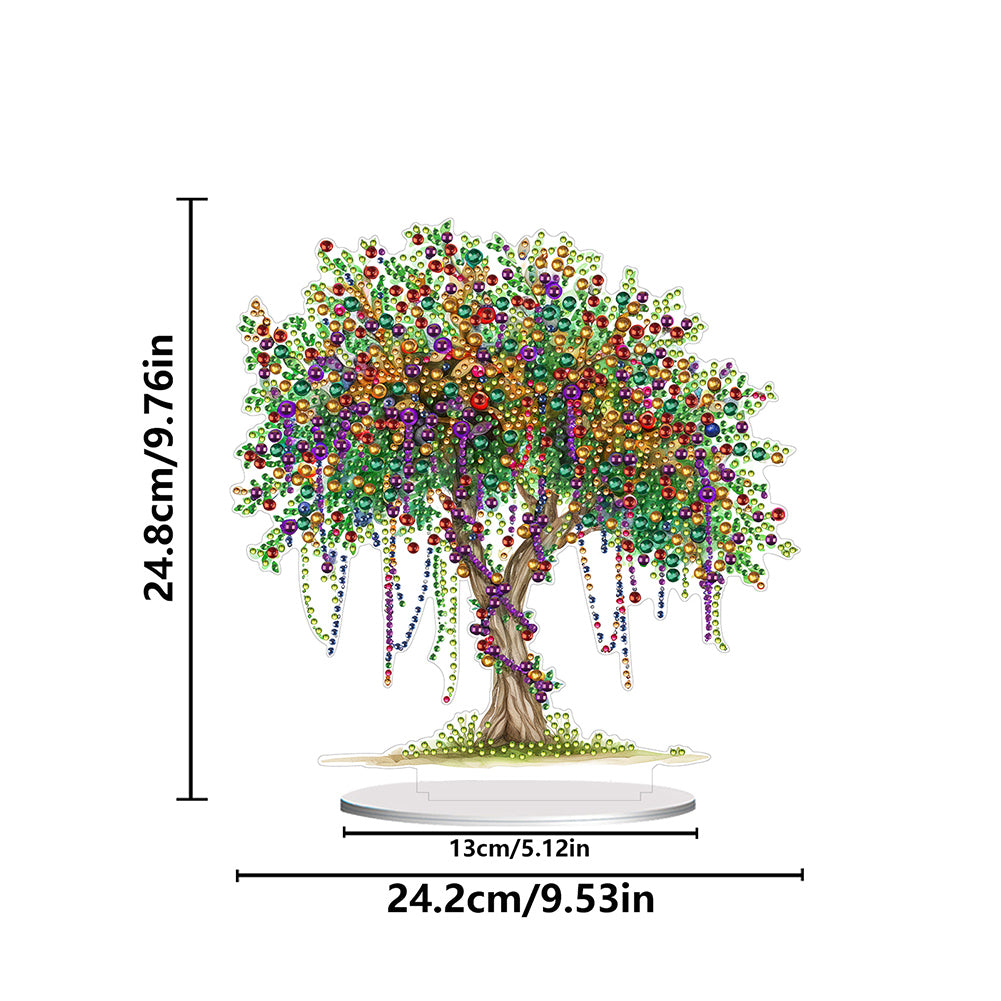 Acrylic Special Shaped Tree of Life DIY Diamond Art Tabletop Decor for Beginner