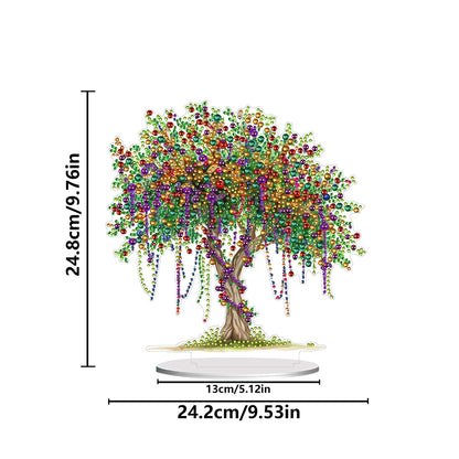 Acrylic Special Shaped Tree of Life DIY Diamond Art Tabletop Decor for Beginner