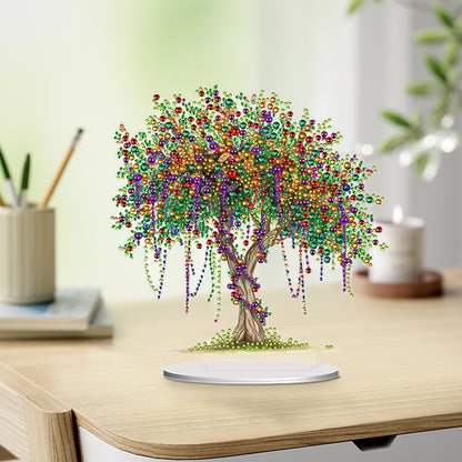 Acrylic Special Shaped Tree of Life DIY Diamond Art Tabletop Decor for Beginner