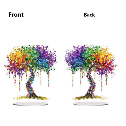 Acrylic Special Shaped Tree of Life DIY Diamond Art Tabletop Decor for Beginner